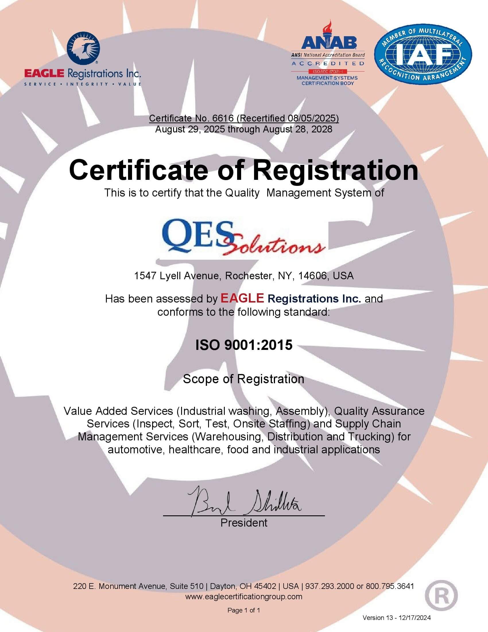 2025-2028 Recert. Issued 08-05-25